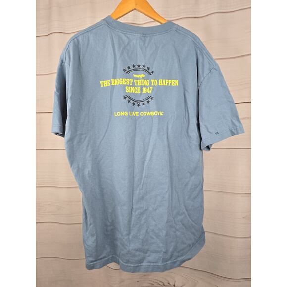 Long Live Cowboys Blue Heather T-Shirt XL Cowboy Cut #B12 - Picture 5 of 6